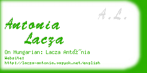 antonia lacza business card